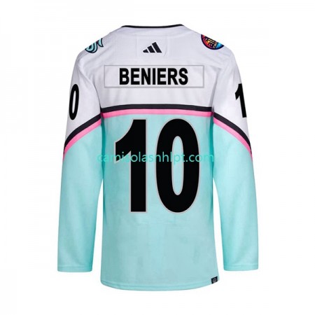 Camiseta Seattle Kraken MATTY BENIERS 10 2023 All-Star Adidas Branco Authentic - Homem